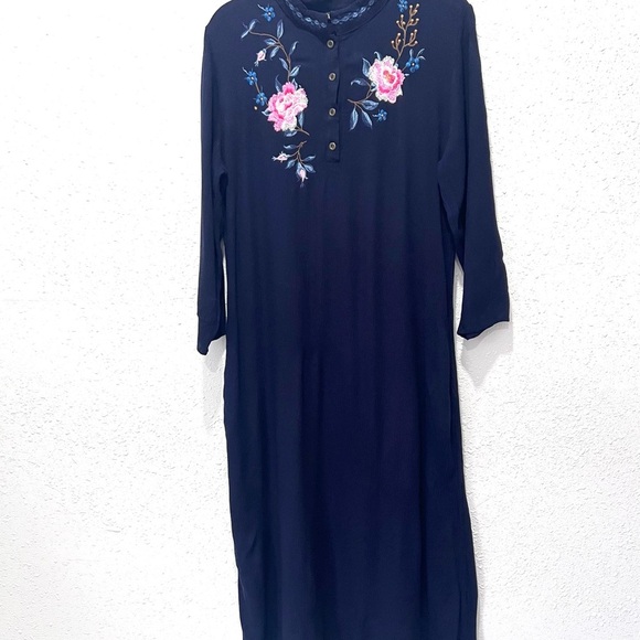 CINDY STACEY couture Embellished‎ Long Sleeve Dress with Mandarin Collar XXL - Picture 8 of 10